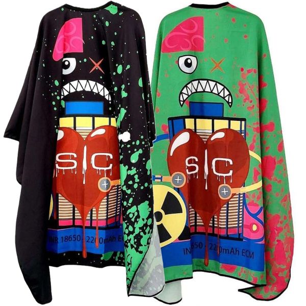 StyleCraft SC Waterproof Barber Cape - Radioactive Green