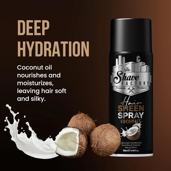 The Shave Factory Coconut Sheen Spray - 500ml