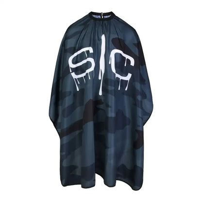 StyleCraft SC Waterproof Barber Cape - Black Camo