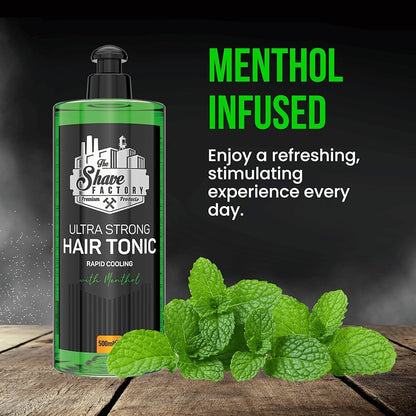 The Shave Factory Hair Tonic with Menthol - 500ml