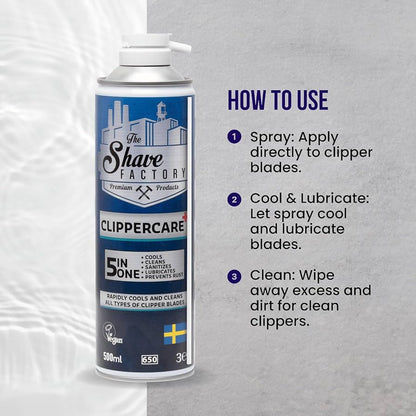 The Shave Factory 5-in-1 Clippercare Spray - 500ml