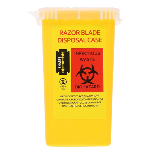Disposable Razor Blade Box - Yellow