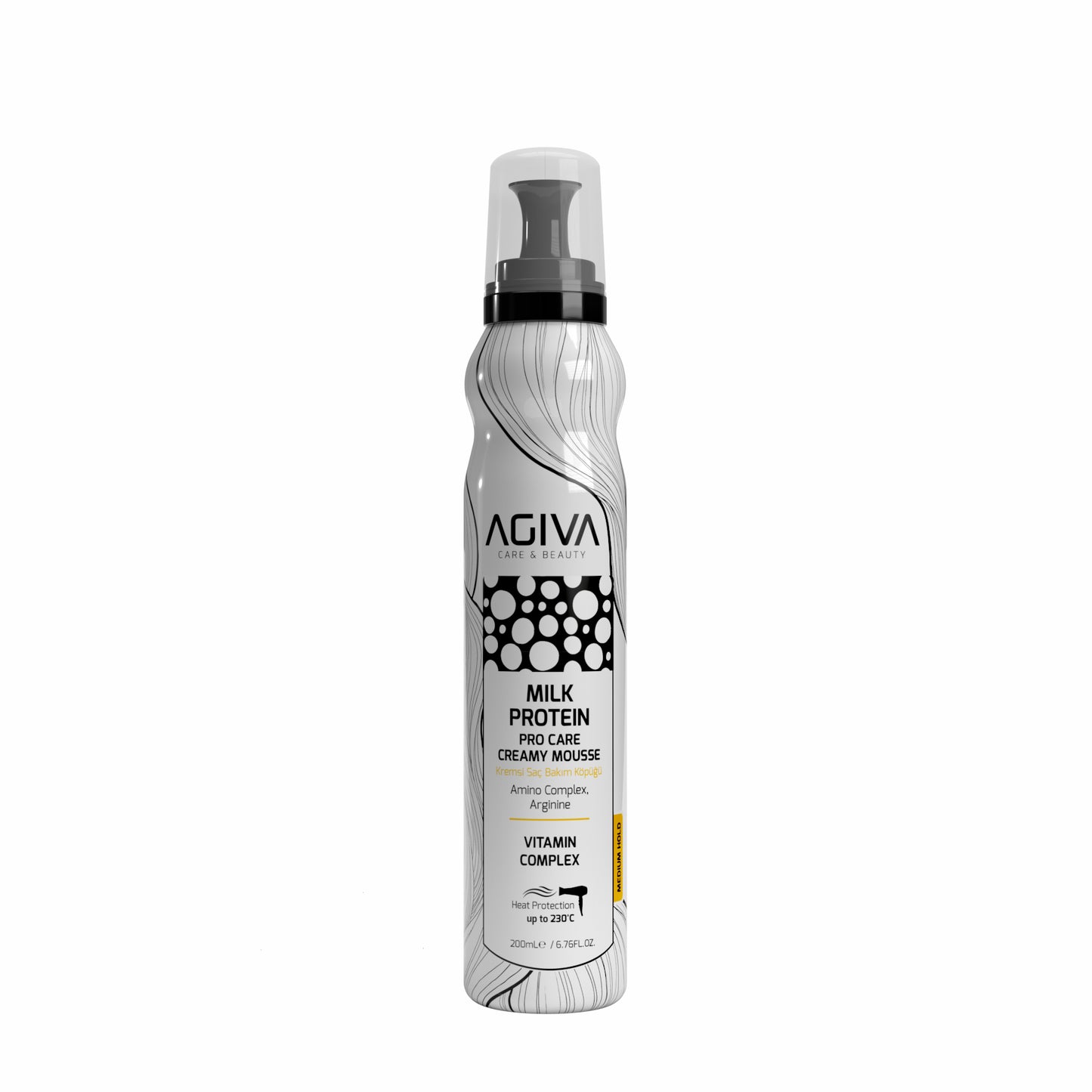 Agiva Milk Protein Therapy Pro Care Creamy Coconut Mousse | Volume & Curly | 200ml